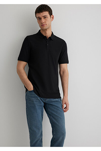 Mavi Μαύρο Modal Polo T-Shirt Slim Fit 066157 -900