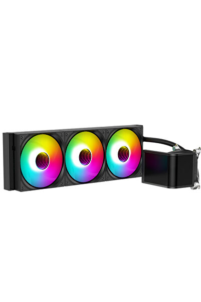 SPEARPC TRYOFLOWX360 CURVE Liquid Cooler 360mm (Curve 6.8'' 2k@60hz PROGRAMMABLE SCREEN) Black Color