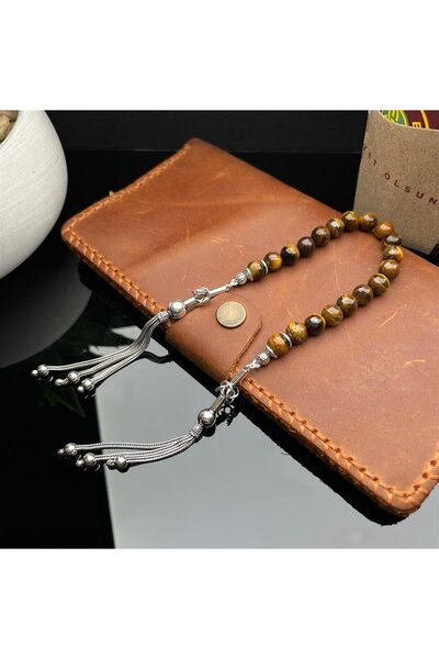 dergah tesbih مسبحة عين النمر زازا بتصميم فضي