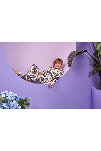 pistyle Boy's tie-dye button-up pajama set