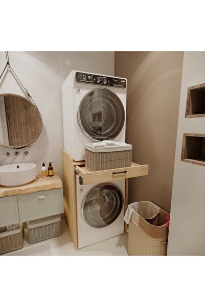 şirinev mobilya DSC MODULER ÇEKMECELİ ÇAMAŞIR VE KURUTMA MAKİNASI DOLABI ALT ...