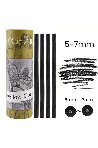 Sanathobi Sketching and Toning, Black Pencil, Natural Willow Charcoal Sticks ...