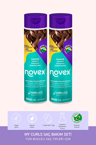 NOVEX My Curls - Bukle Belirginleştirici Şampuan 300ml X 2 Adet