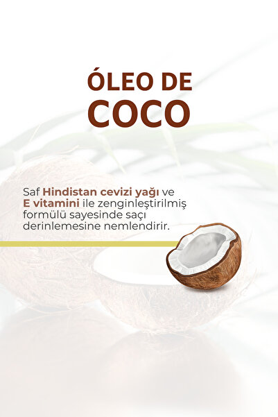 NOVEX Coconut Oil - Kuru ve Hasarlı Saçlar İçin Hindistan Cevizi Yağı İçeren Şampuan 300ml
