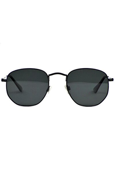 Luis Marin Pentagonal Polarized Men's Sunglasses Black Ln002