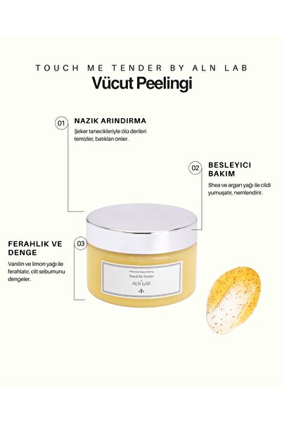 ALN LAB COSMETİC ALN Lab Vücut Peelingi – Nemlendirici, Besleyici, Batık Gide...