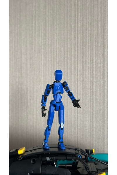 Loopify Lucky 13 Aksiyon Figürü Robot Oyuncak 13cm Mavi Siyah