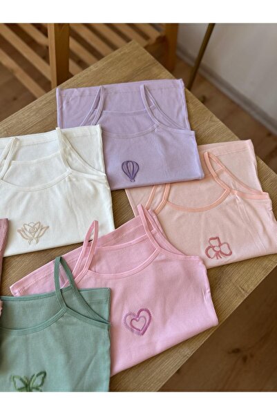 KOTA White Girl's Strappy Tank Top and Boxer Set of Two