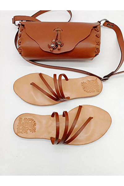 İSTANBUL SANDALET صندل طبيعي مصنوع يدويًا من الجلد الطبيعي