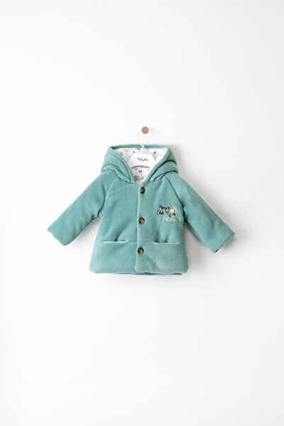 Babydola 0-2 Yaş 2.5 Tog Pamuk Astarlı Polar Kapşonlu Erkek Bebek Çocuk Kaban...