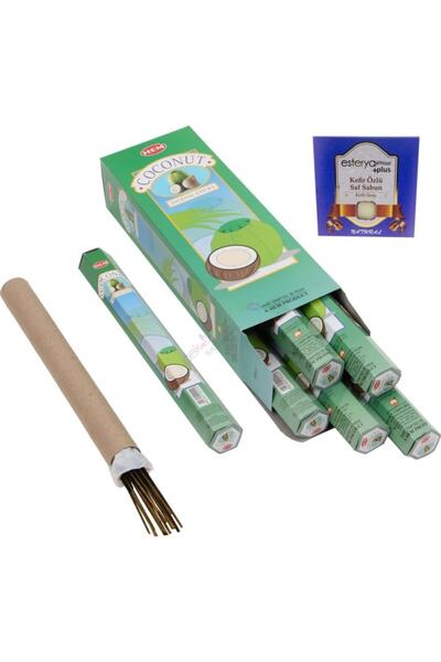 Hem Tütsü Coconut Hindistan Cevizi Kokulu 6 Lı Tütsü Ve Ardıç Sabunu