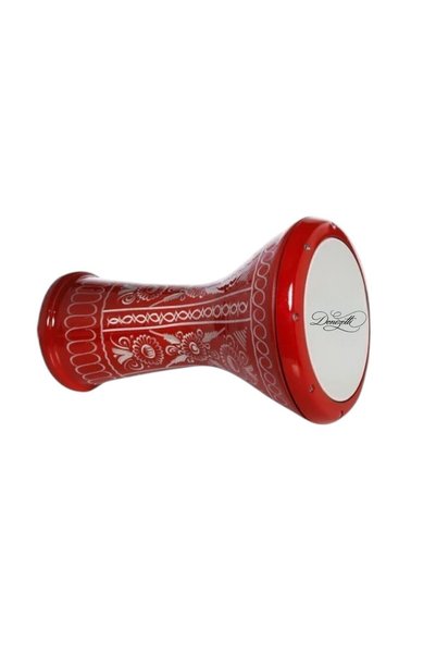Donizetti Kırmızı Erzincan İşlemeli Mısır Çömlek Darbuka - Kılıf Hediyeli
