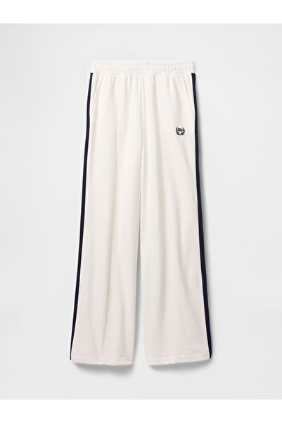 GAP Kadın Kırık Beyaz Vintage Soft Wide-Leg Gap Logo Eşofman Altı