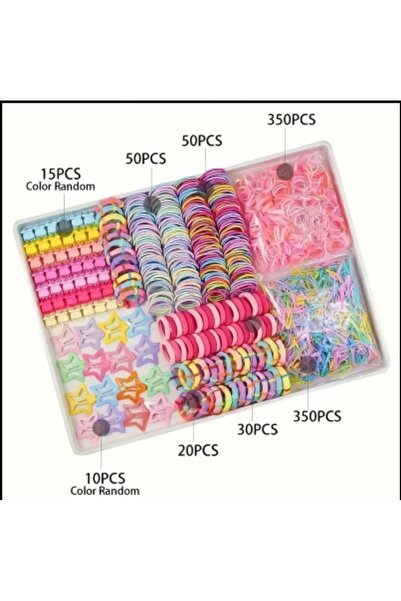 RENK Toka Seti 875 Adet, Saç Tokası, Kız Çocuk Toka, [ÇANTA TOKA SET HEDİYE]