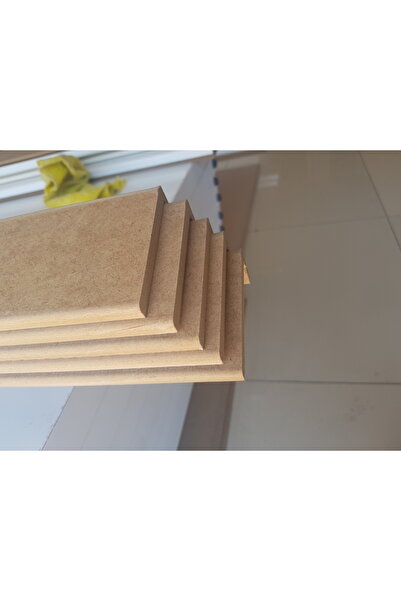 Çınar Kasa Pervaz İç Oda Kapı Pervazı, Ham MDF. 5 Adet (1 Kapı için) L geçmeli 220*8cm