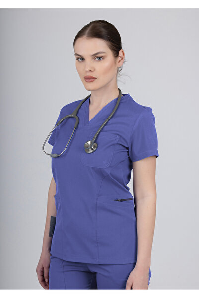 oksijen uniform Lyna-Fırtına Mavisi (Takım)
