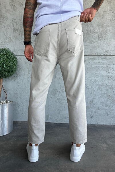 MADZEYMODA Denim Fabric Gray Boyfriend Fit Men's Jean Jeans Ke-359