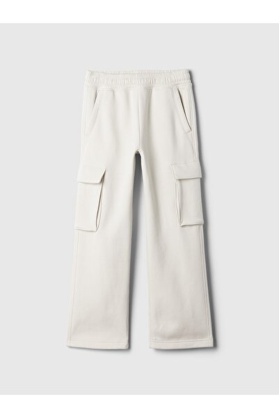 GAP Erkek Çocuk Kırık Beyaz Vintage Soft Relaxed Kargo Eşofman Altı