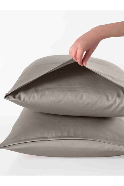Karna Home Μαξιλαροθήκες 2 τεμαχίων σατέν με κομψή εκτύπωση