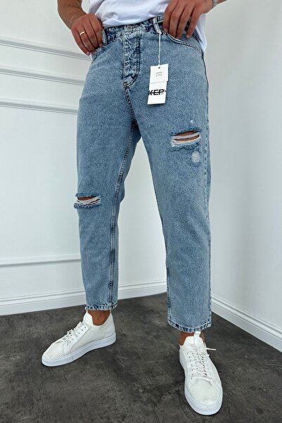 MADZEYMODA Розріз Детальний Новий сезон Чоловічі джинси Boyfriend Кот Штани