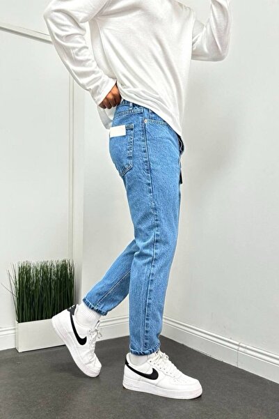 MADZEYMODA Ανδρικό τζιν Blue Jean Boyfriend Mold