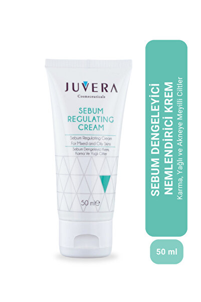 JUVERA Cosmeceuticals Karma Ve Yağlı Ciltler Için Sebum Dengeleyici Ve Yağlandırmadan Nemlendiren Krem 50ml