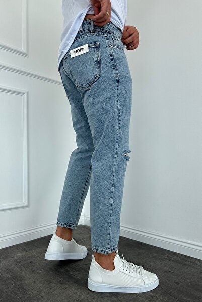 MADZEYMODA Розріз Детальний Новий сезон Чоловічі джинси Boyfriend Кот Штани