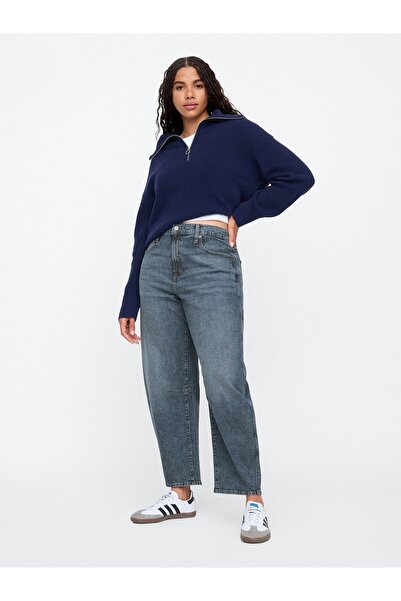 GAP Kadın Mavi V-Barrel Med V