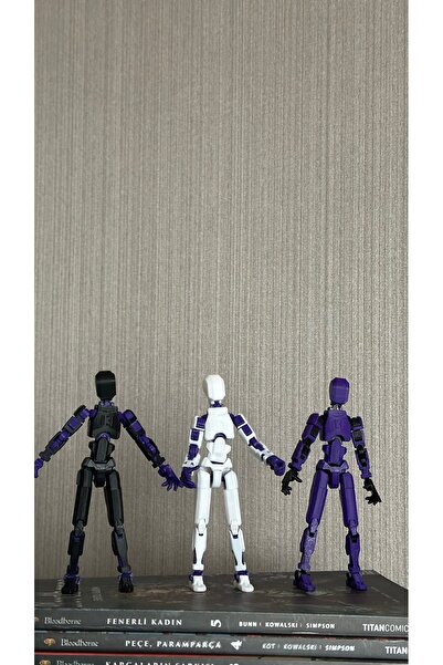 Loopify Lucky 13 Aksiyon Figürü Robot Oyuncak 13cm Mor 3'lü Set