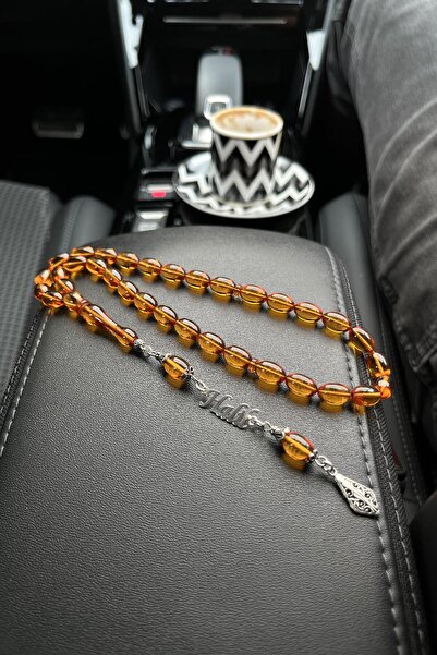 dergah tesbih Kişiye Özel Gümüş Tasarım Ateş-i Kehribar Tesbih