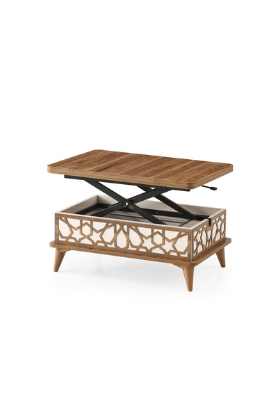 Decozone AKILLI SEHPA FONKSİYONEL AÇILIR MASA 3 KADAMELİ ORTA SEHPA