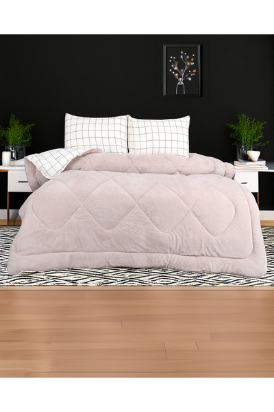 Arma Concept Double Patterned 57 Thread Luxury Double Sided Welsoft Cotton Silicone Quilt 195X215