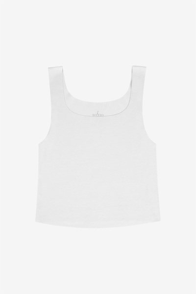 Bolero Seamless Invisible Pima Cotton Crop White