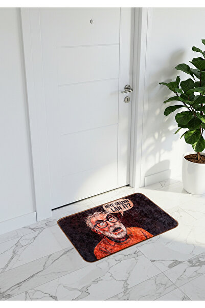 Allin Kapı Önü Paspas - Abuzer Kömürcü Niye Geldin Lan İt? Replik - Dekoratif paspas - Dijital Baskı