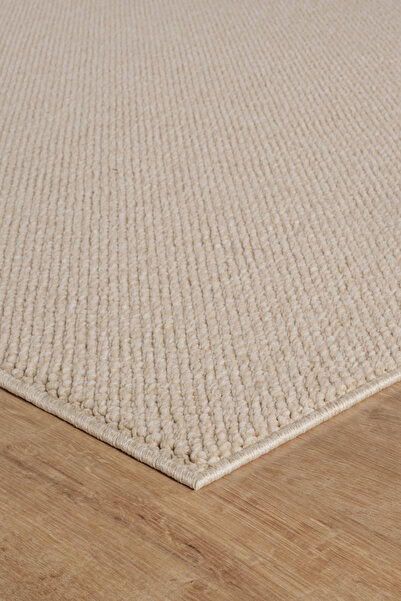 Livset Yumuşak Bukleli Bej Halı Oturma Odası Salon Mutfak Koridor Antre Balkon Çocuk Odası Halısı K145a