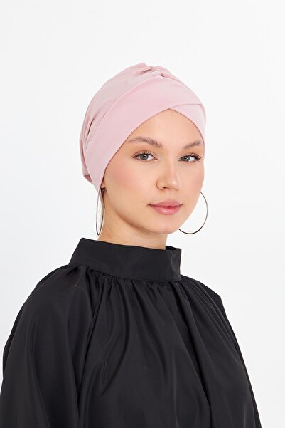 HÜRREM BONE مسحوق عملي جاهز للمناسب الحجاب بونيه قماش رملي متقاطع 1801_06