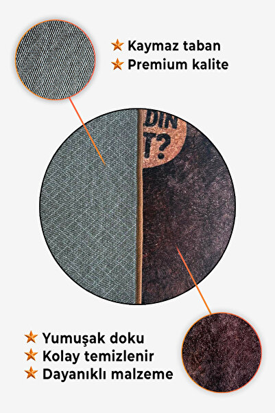 Allin Kapı Önü Paspas - Abuzer Kömürcü Niye Geldin Lan İt? Replik - Dekoratif paspas - Dijital Baskı