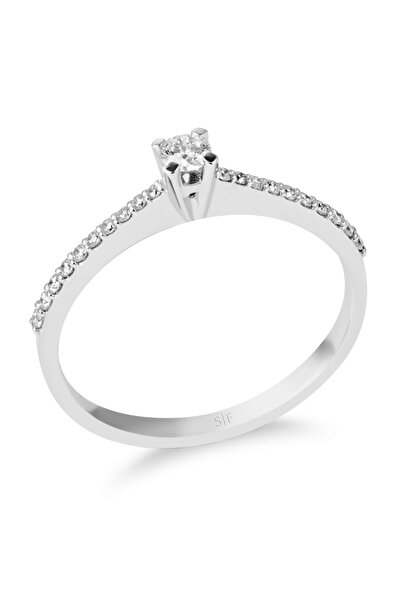 Sandra Ferretti Inel din Aur Alb de 18K cu Diamante de 0.23 Carate