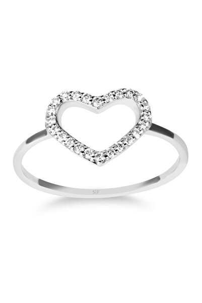 Sandra Ferretti Inel din Aur Alb de 14K cu Diamante de 0.14 Carate