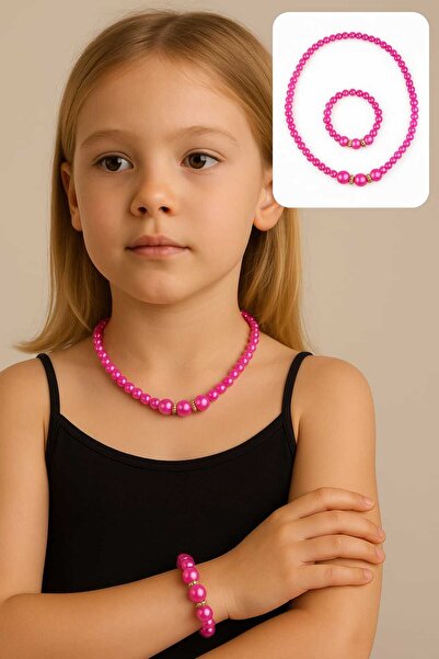 Eva Rose Kız Çocuk Kolye Bilezik Seti Kız çocuk Kolye Kız Çocuk Bileklik Kız ...