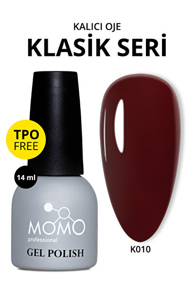 MOMO professional Kalıcı Oje K010, Koyu Mürdüm, 14 ml, TPO- FREE