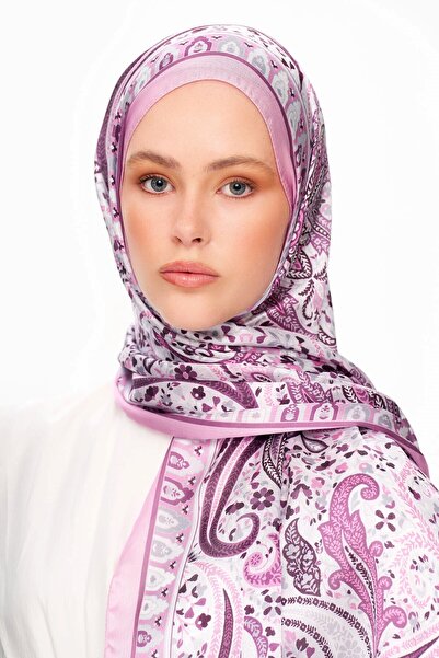 MOISCARF Royal Tangle Refined Jan Jan Ethnic Patterned Shawl Pink