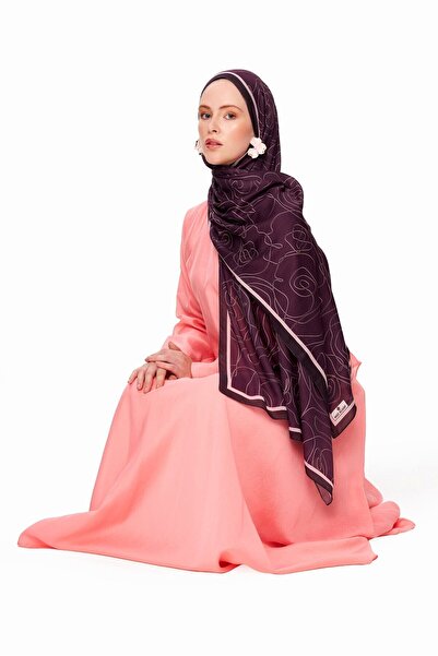 MOISCARF Vian Rose Superior Soft Desenli Şal Mor