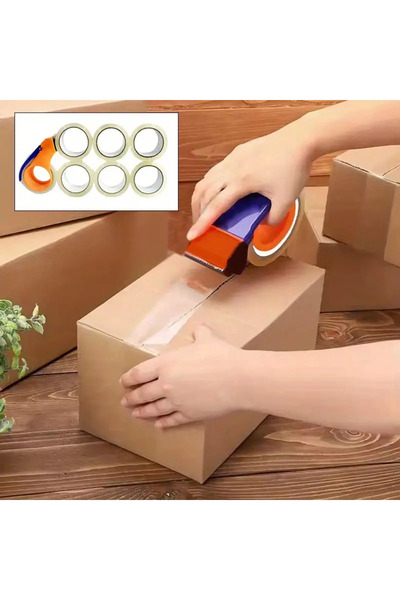 JokeyAmbalaj Koli Bantlama Seti - Bant Kesme el Aleti ve Şeffaf Koli Bandı 45...