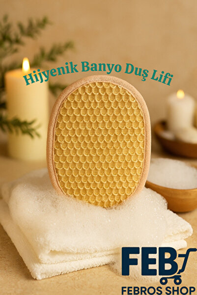 Febros 1 Adet Hijyenik Banyo Lifi Doğal Masaj Etkili Spa Otel Tatil Kese Eldi...