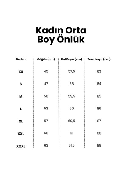 TIPMOD Kadın Orta Boy Hakim Yaka Doktor Önlüğü