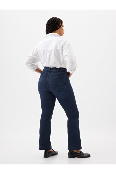 GAP Kadın Lacivert Mid Rise Bootcut Jean Pantolon