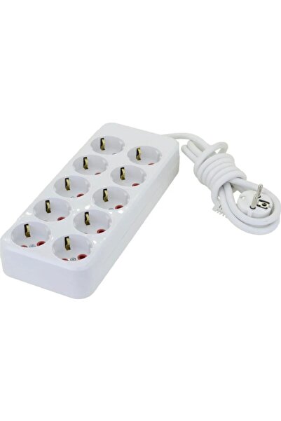 Genel Markalar 10 Lu Grup Priz 2 Mt Kablolu 3x2.5 Mm Topraklı