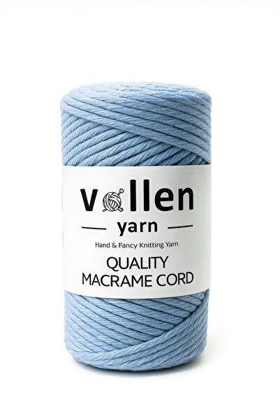 vollen yarn خيط مكرامية متماسك، 3 مم، خيط متماسك مكرامي، مكرامي قطن متماسك، أ...