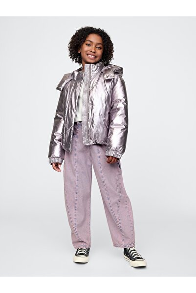 GAP Kız Çocuk Pembe Horseshoe Jean Pantolon